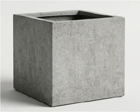 Jardinière Carrée — Gris Ciment