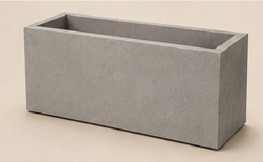 Jardinière Rectangle — Gris Ciment
