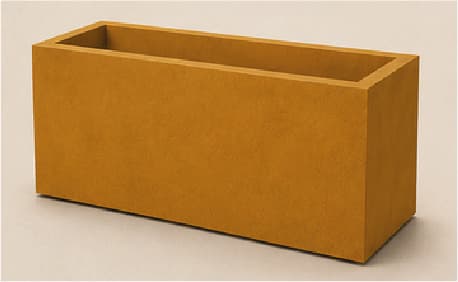 Jardinière Rectangle — Ocre