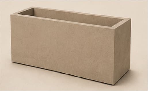 Jardinière Rectangle — Sable