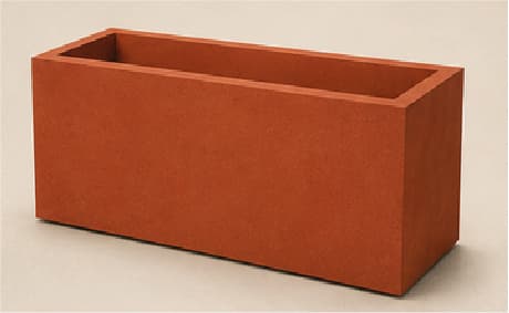 Jardinière Rectangle — Terracotta